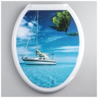 Сиденье для унитаза пластик Росспласт Яхта РП-813 196148