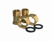 Коннектор для водосчетчика гайка+нипель TIM арт.HS043