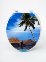 Сиденье для унитаза мягкое AQUA-PRIME Пляж AQ.06.6064 287106