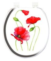 Сиденье для унитаза мягкое AQUA-PRIME Маки AQ.06.6612 330968