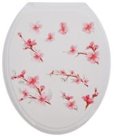 Сиденье для унитаза пластик Росспласт Сакура белый РП-813 265655