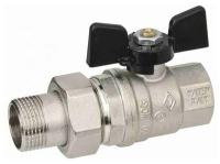 Кран шаровый RAFTEC BLACK 20 угловой с американкой