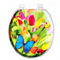 Сиденье для унитаза мягкое AQUA-PRIME Тюльпаны AQ.06.3033 225281