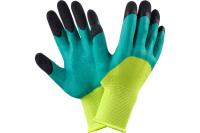 Перчатки нейлон синии с черными пальцами Пер-Син-Чп-R-840