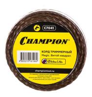 Леска д триммера CHAMPION 3мм 12м квадрат витой 2-х комп. арт.С7041