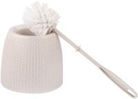 Ерш+подставка пластик Вязание бежевый 6886 279164