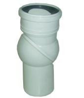 Отвод ПВХ d 50 шаровый 66491