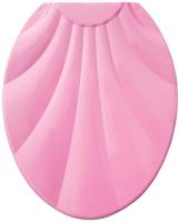 Сиденье для унитаза пластик Росспласт Ракушка розовый РП-812 197628