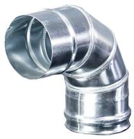 Колено на дымоход нержавеющее 90гр ф125 39825