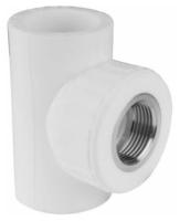 Тройник 20 3 4 полипропиленовая внутренняя резьба серая в ассортименте.