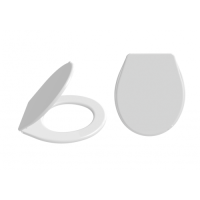 Сиденье для унитаза пластик Zegor Стандарт S201-0 белый 292045