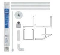 Карниз для ванной Санакс угловой 0,90,90,9м 10029 белый