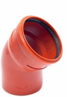 Полуотвод ПВХ d 110 45 для наружных работ оранжевый