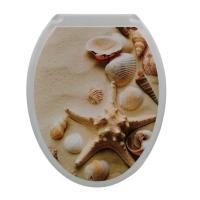 Сиденье для унитаза пластик Росспласт Ракушки на песке РП-813 314865