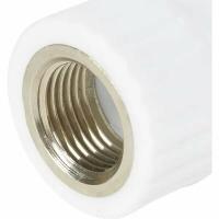 Муфта 20 3 4 полипропиленовая внутренняя резьба серая в ассортименте