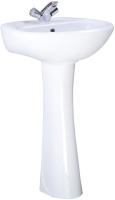 Раковина (Н) крап на белом Соната с постаментом Соната