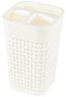 Стакан пластик OSLO для зубных щеток молочный 1344 298132