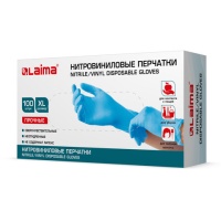 Перчатки резин. нитровиниловые BENOVY, Лайма